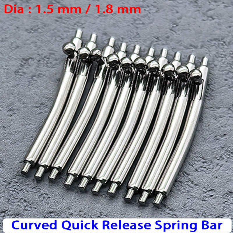 Curved Spring Bar - Barra a molla curva a sgancio