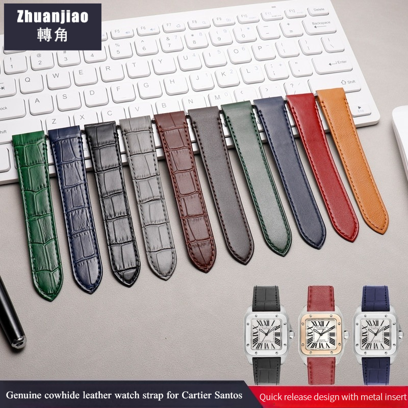 Cartier Watch Santos - Cinturino per Orologio in Pelle di