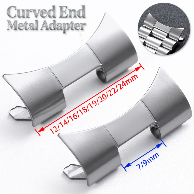 Curved Spring Bar - Adattatore in acciaio inossidabile con estremità