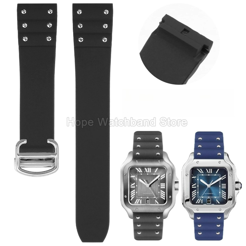 Cartier Watch Santos - Cinturino per orologio in silicone da