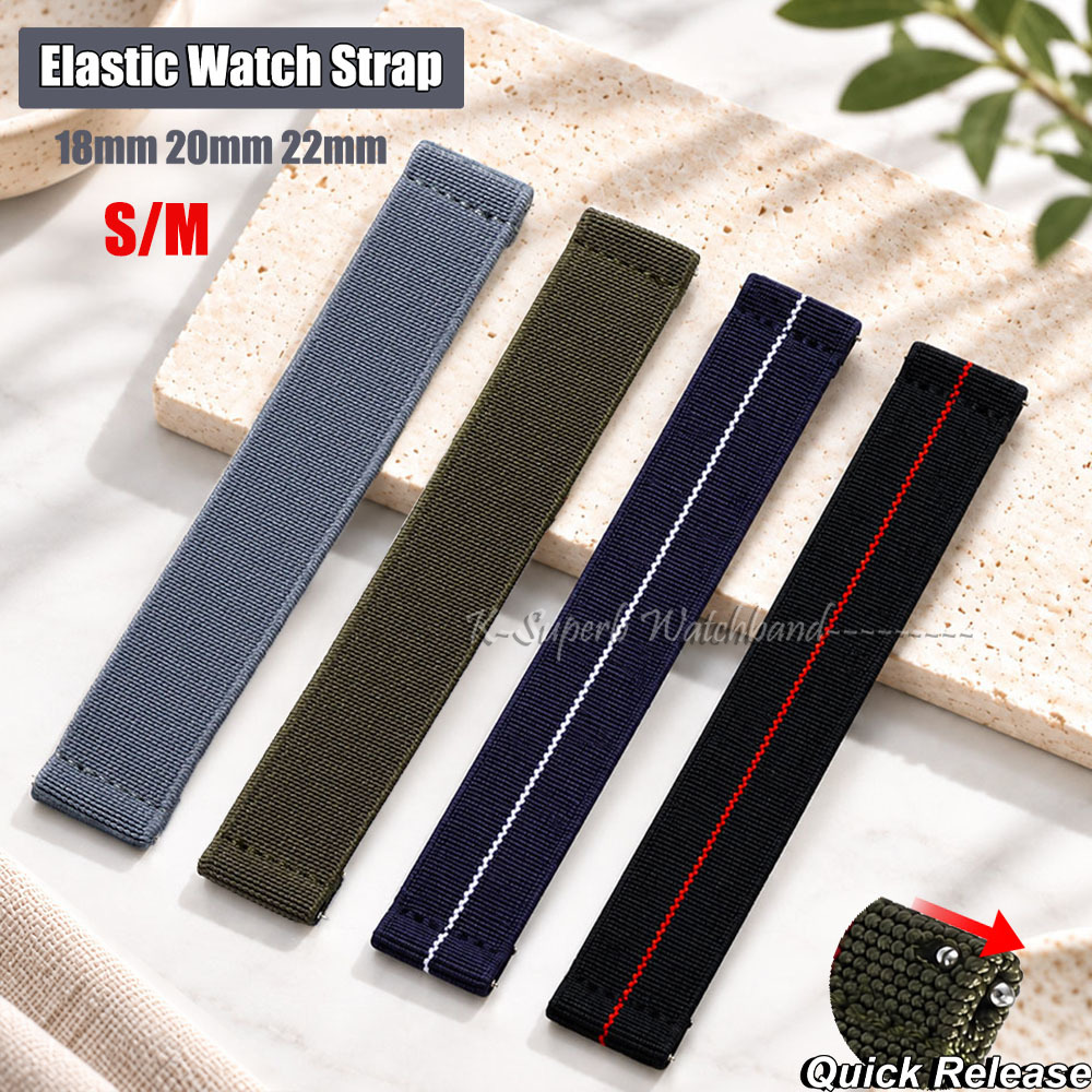 Parachute Strap Elastic - Cinturino elastico per orologio S/M, per
