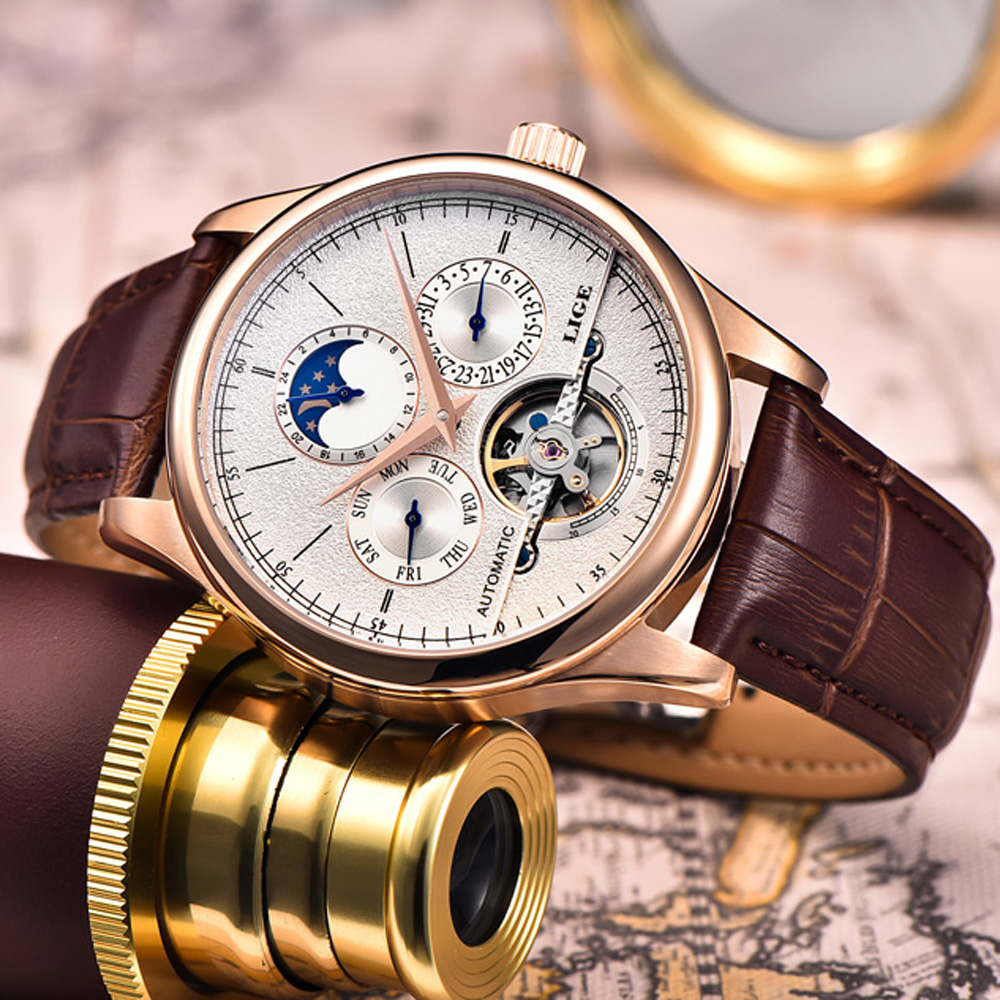 LIGE Brand Classic Mens Retro  - Patek Philippe Watch Nautilus recensione e prezzo
